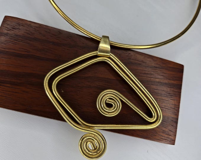 Gold-plated bronze choker necklace - AMEYO