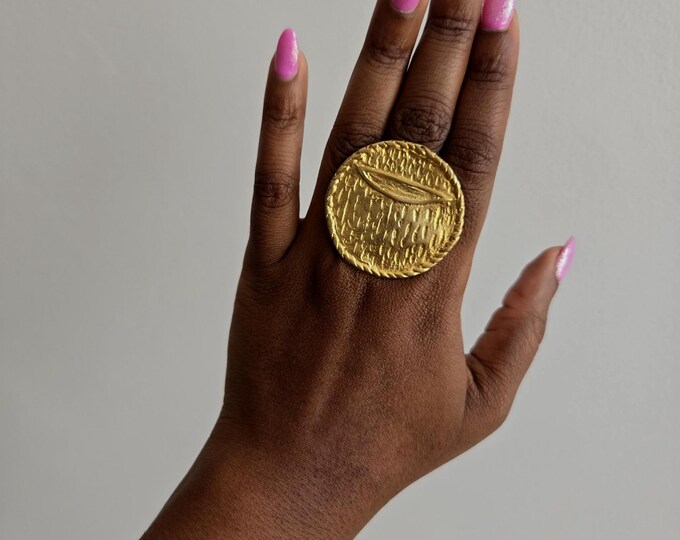 Adjustable bronze ring, Ring, Ethnic jewelry, African jewelry - AHOU