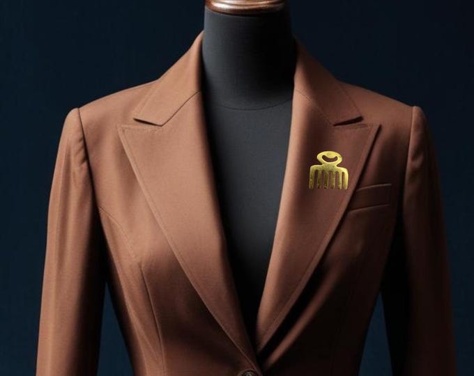 Unisex Bronze Brooch Boutonniere,Costume Accessories,Costume Lapel Pin,Ethnic Accessories- DUAFE
