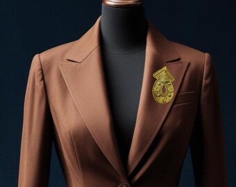 Unisex Bronze Brooch Boutonniere, Costume Accessories, Costume Pin, Pins, Ethnic Accessories - KOROGHO