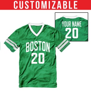 Boston Basketball - Vintage Jersey T-Shirts with Felt Lettering