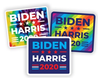 Biden-Harris 6 mil Bumper Sticker 4 x 3.5 Decal