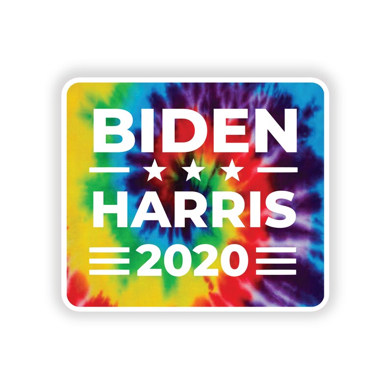 Biden-Harris 6 mil Bumper Sticker 4 x 3.5 Decal