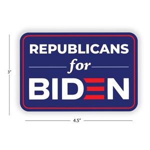 Biden-Harris 6 mil Bumper Sticker 4 x 3.5 Decal
