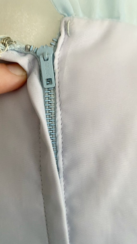 Vintage 1960s 60s Floral Ruffle Prom Dress - image 4