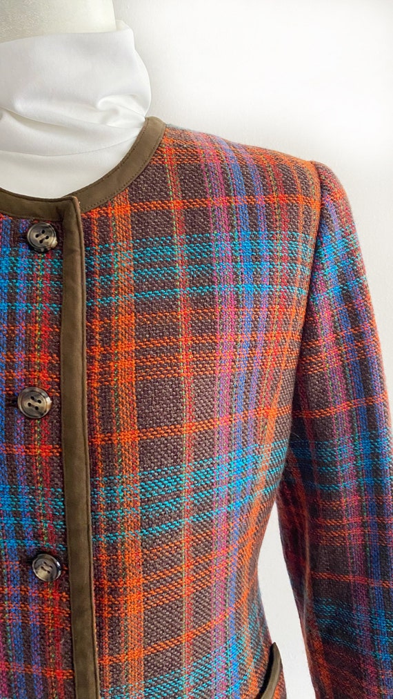 Vintage 1980s 80s Milan D’or Tweed Jacket - image 1