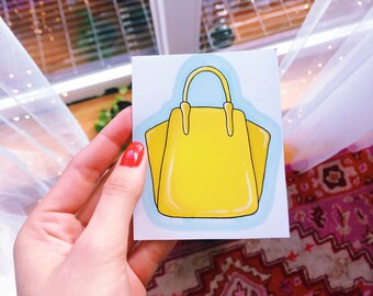 Yellow Purse Illustration  | Sticker