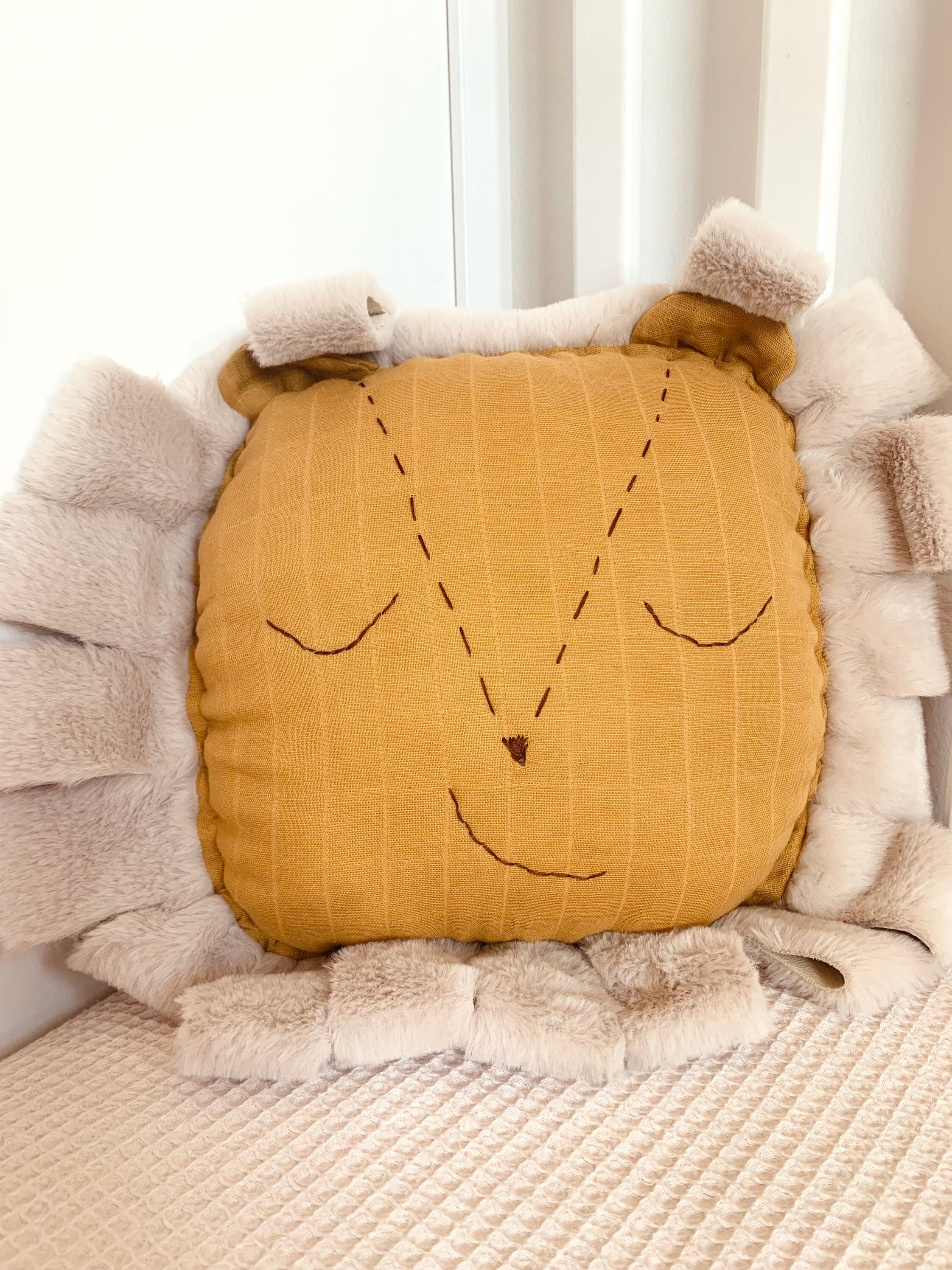 Lion Throw Pillow Lion Pillow Safari Nursery Soft Pillow Etsy UK