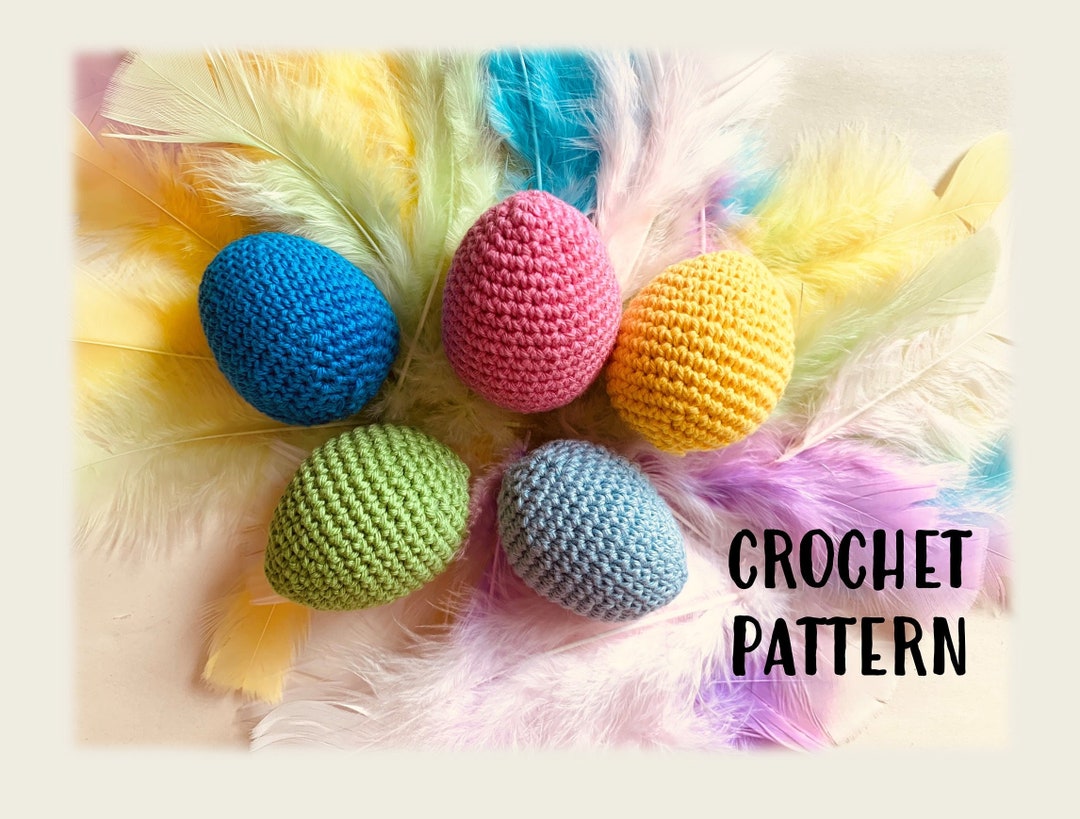 Easy Easter Eggs Pattern, Easy Crochet Pattern Egg, Crochet Egg Simple With Tips and Photos Etsy