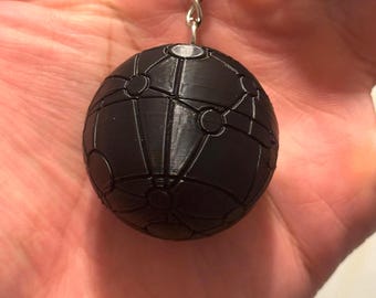 Treasure Planet Keychain | Space Pirate Sci-Fi Keychain | Minimal 3D Printed Charm | Custom Color | 1.5 Inch
