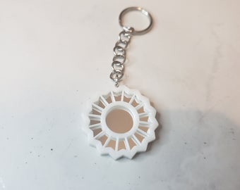 Mac Miller Divine Feminine Keychain | High-Quality PLA | Silver & Gold Colored Chain Options | Multiple Sizes Available