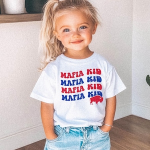 Mafia Kid Toddler T-Shirt || Buffalo Football Toddler Shirt Buffalo Youth T Shirt Lets Go Buffalo Mafia 716 Buffalo Child WNY