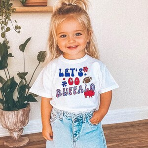 Let&#39;s Go Buffalo Cute Toddler T-Shirt || Buffalo Football Toddler Shirt Buffalo Youth T Shirt Lets Go Buffalo Mafia 716 Buffalo Child WNY