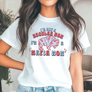 Mafia Mom T-Shirt || Buffalo Football Shirt Football Fan T Shirt Tee Lets Go Buffalo Mafia 716 Buffalo Gift WNY New York