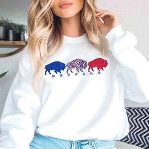 Sweatshirt Buffalo Parade || Buffalo voetbalsweater voetbalfan trui Lets Go Buffalo Mafia 716 Buffalo cadeau WNY New York