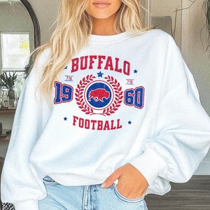 Buffalo voetbalshirt 1960 || Buffalo voetbalsweater voetbalfan trui Lets Go Buffalo Mafia 716 Buffalo cadeau WNY New York
