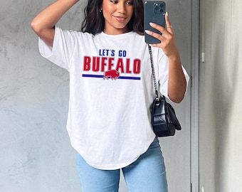 Let's Go Buffalo Line T-Shirt || Buffalo Football Shirt Football Fan T Shirt Tee Lets Go Buffalo Mafia 716 Buffalo Gift WNY New York