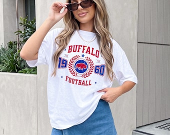 Buffalo 1960 Football T-Shirt || Buffalo Football Shirt Football Fan T Shirt Tee Lets Go Buffalo Mafia 716 Buffalo Gift WNY New York