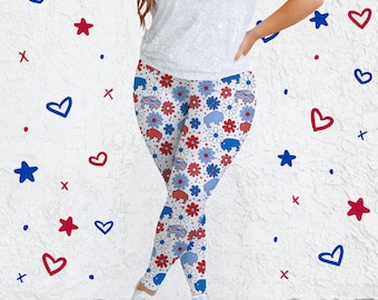 Buffalo Floral Plus Size Leggings || Buffalo Football Adult Leggings Buffalo Pants Lets Go Buffalo Mafia 716 Buffalo Women WNY