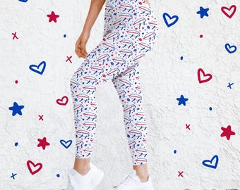 Potato Buffalo Doodle Leggings || Buffalo Football Adult Leggings Buffalo Pants Lets Go Buffalo Mafia 716 Buffalo Women WNY