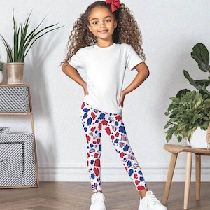 Buffalo Spots Youth Leggings || Buffalo Football Kid Leggings Buffalo Youth Pants Lets Go Buffalo Mafia 716 Buffalo Child WNY