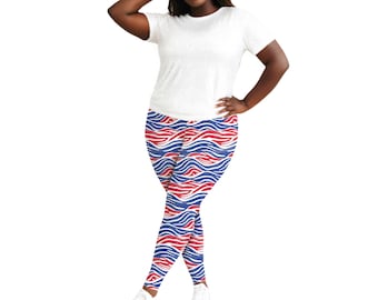 Buffalo Wave Plus Size Leggings || Buffalo Football Adult Leggings Buffalo Pants Lets Go Buffalo Mafia 716 Buffalo Women WNY