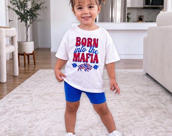 Born into the Mafia Flower Toddler T-Shirt || Buffalo Football Toddler Shirt Buffalo Youth T Shirt Lets Go Buffalo Mafia 716 Buffalo Child