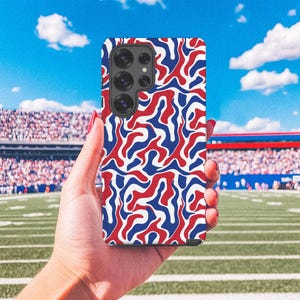 Buffalo Wavy Lines Galaxy Case || Buffalo Football Phone Case Buffalo Phone Football Gift Buffalo Football Buffalo Mafia Football