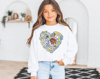 Sudadera juvenil retro Buffalo Hockey Heart // Sudadera infantil Buffalo Hockey Sudadera juvenil Buffalo Lets Go Buffalo Wagon 716 Buffalo