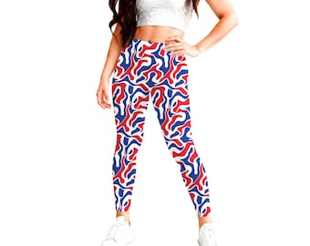 Buffalo Wavy Lines Leggings || Buffalo Football Adult Leggings Buffalo Pants Lets Go Buffalo Mafia 716 Buffalo Women WNY
