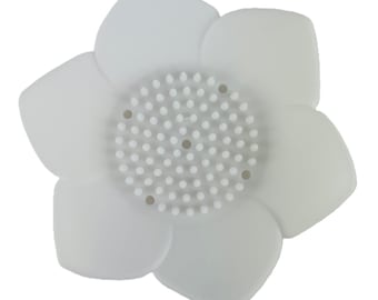 Lotus Silicone Shower Steamer Tray: Soap Holder Dish