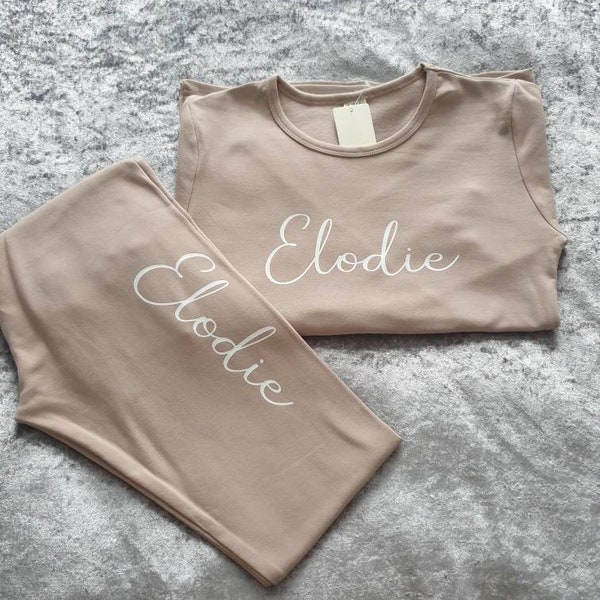 Personalised womens lounge sets, tracksuit, full name lounge set, birthdays, personalised clothes