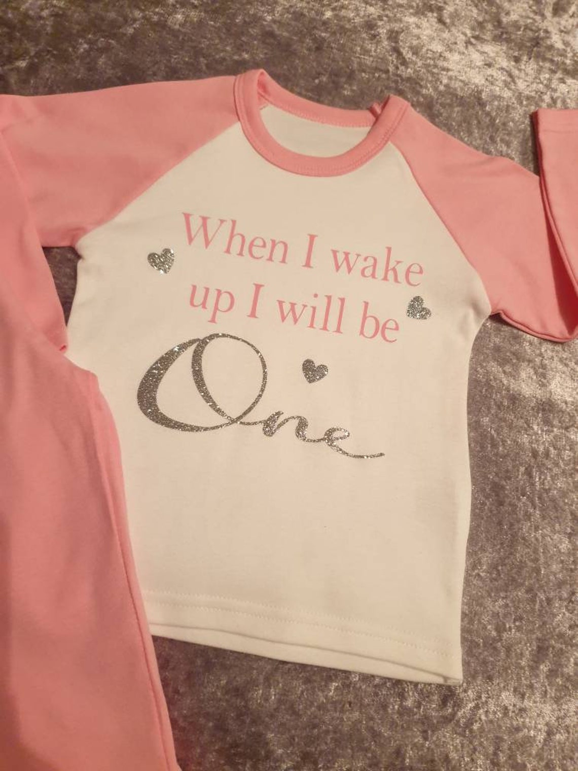 When I Wake up I Will Be One P.js Birthday Pyjamas One Etsy