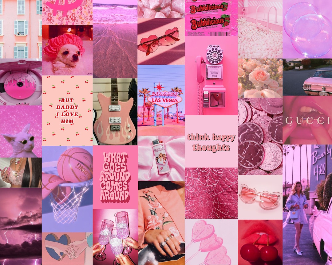 SHE LOVES PINK Collage Kit / 50 Aesthetic Images - Etsy