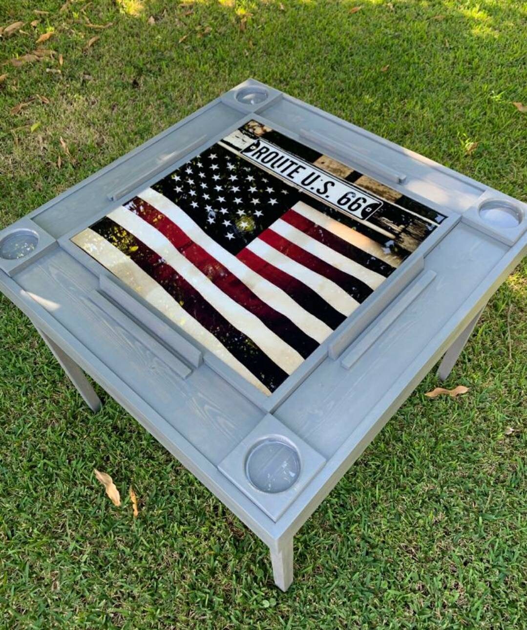 Wood Domino Table Folding Legs Etsy