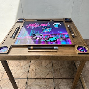 BIG 36x36 Domino Table! Wood folding legs!!