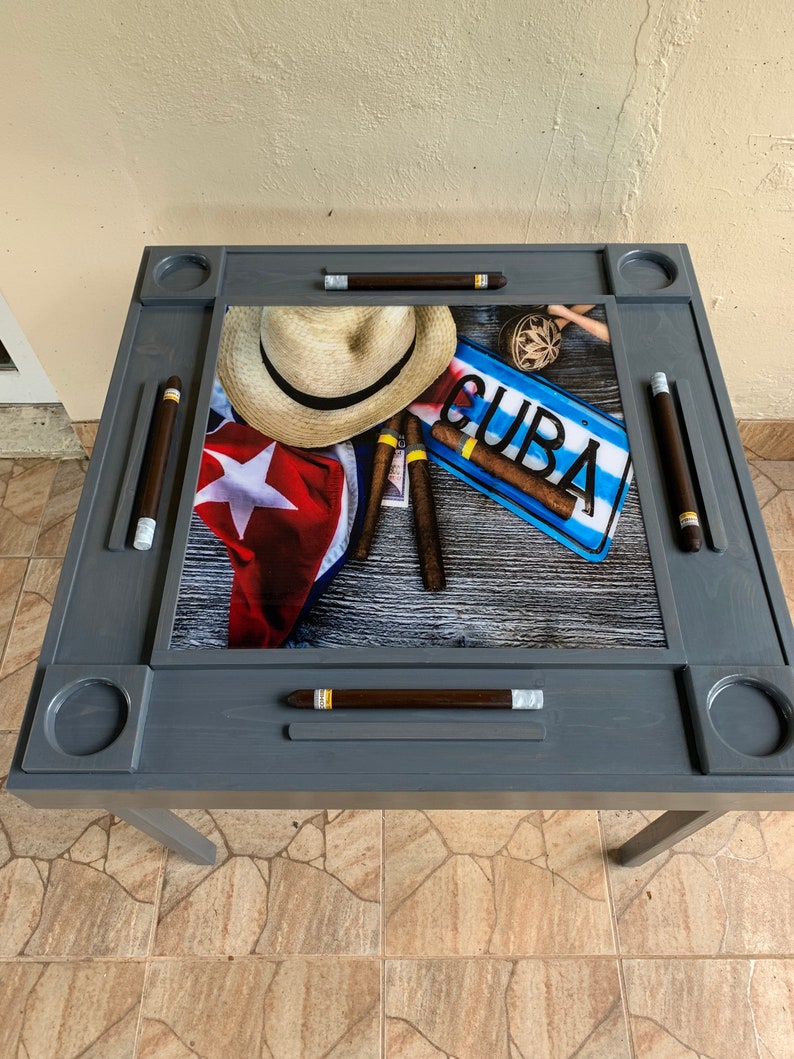 Big Wood Domino Table 36x36 Folding Legs. Handmade in USA. Etsy