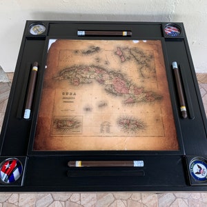 Wood Domino Table. Can be customized with your team.