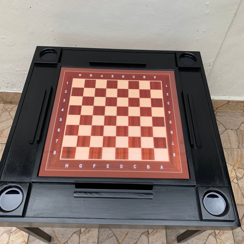 Checkers Game Game Table - Etsy
