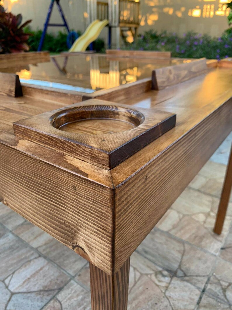 DOMINO TABLE.. Wood folding legs can be customized Etsy