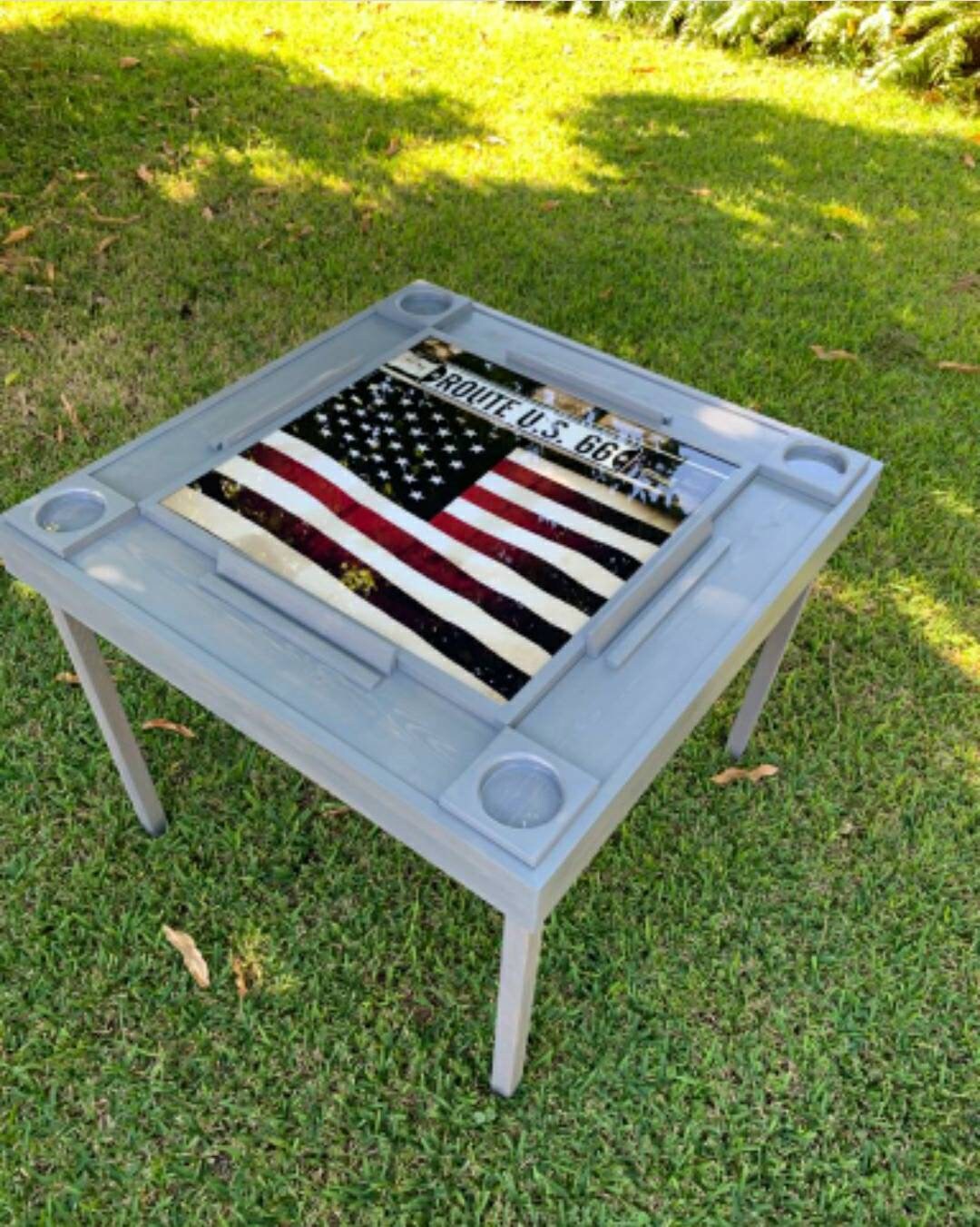 Wood Domino Table Folding Legs Etsy