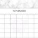 Printable Blank Calendar 4 Monthly Planner Simple & Minimal Letter ...