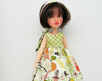 ZORINA, ENOKI Birds n Cages Dress, Pants for LitaChan Zorina 8.6" Irrealdoll Enoki 8.6"