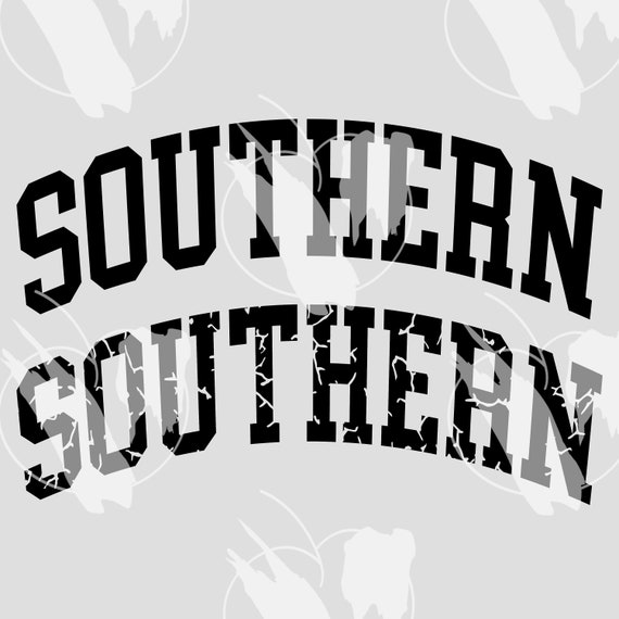Southern - Distressed Southern Logo - Cricut PNG - Downloadable Southern Graphic