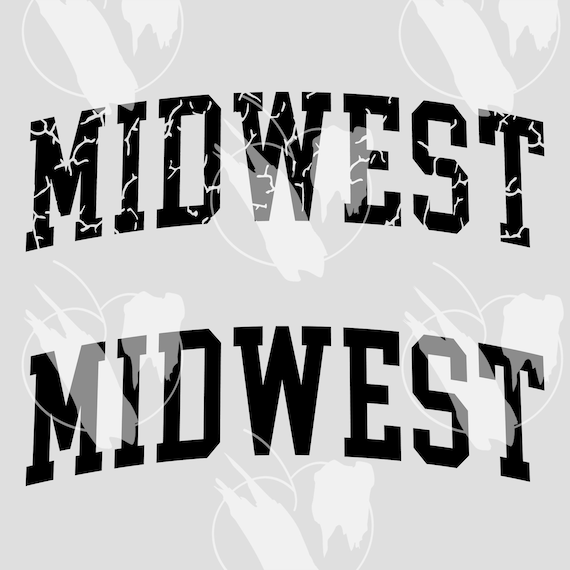 Midwest Distressed Midwest Logo Cricut PNG Downloadable - Etsy
