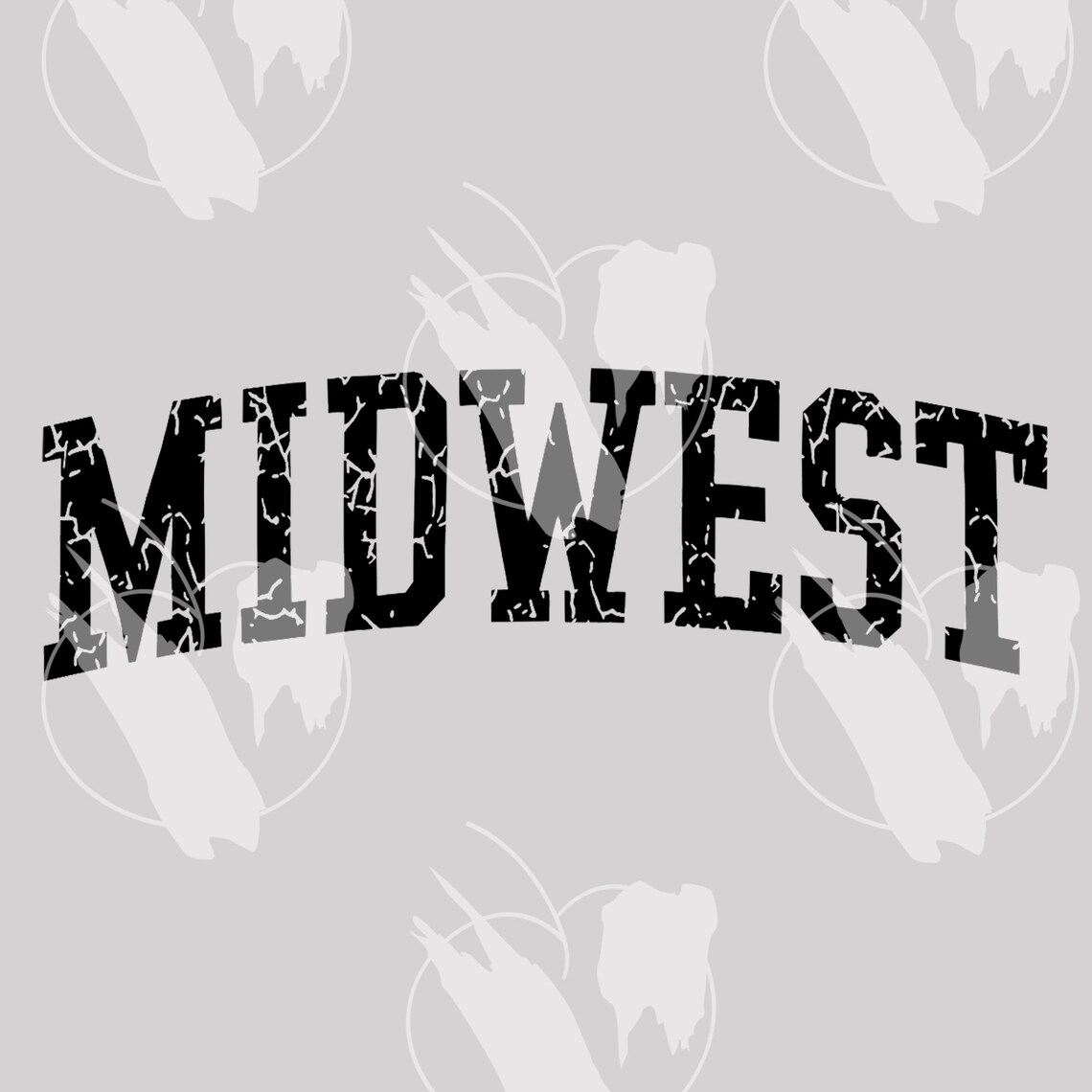 Midwest Distressed Midwest Logo Cricut PNG Downloadable | Etsy