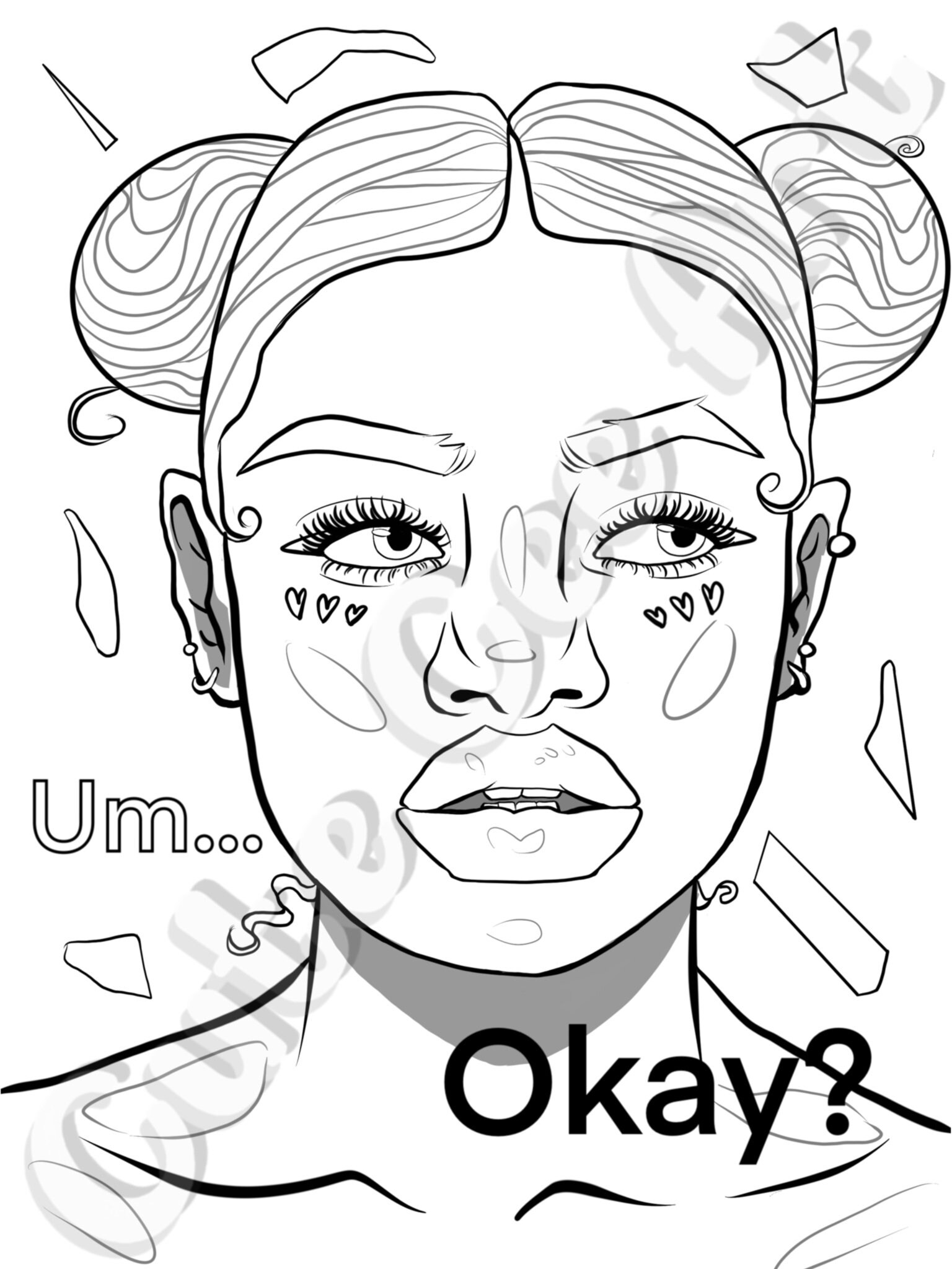 coloring page bundle sassy sayings etsy