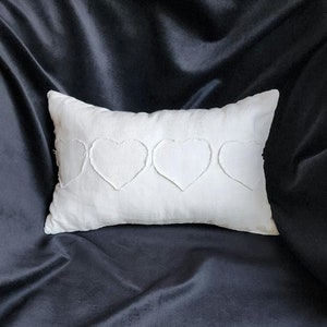Vintage linen decorative pillow.