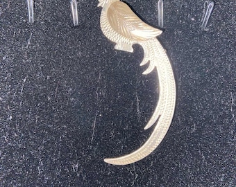Vintage Sterling Bird of Paradise Pin
