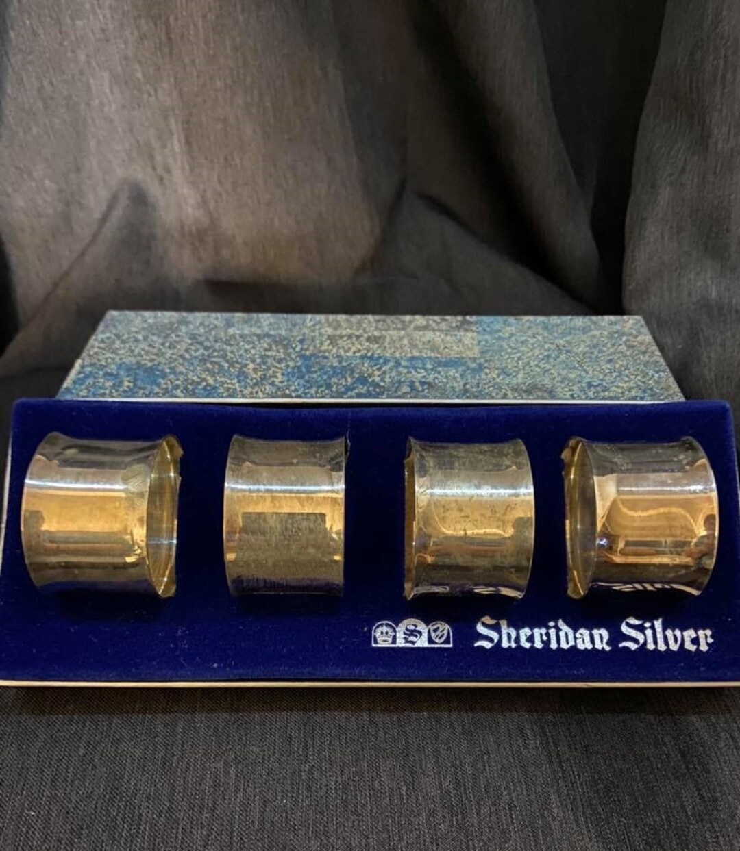Sheridan Silver Napkin Rings Etsy